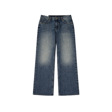 Women Faded Wide Leg Jeans 28