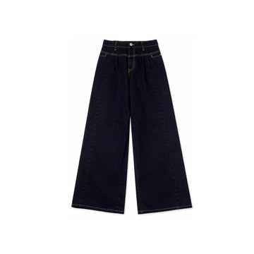 Wide Leg Dark Indigo Wash 26