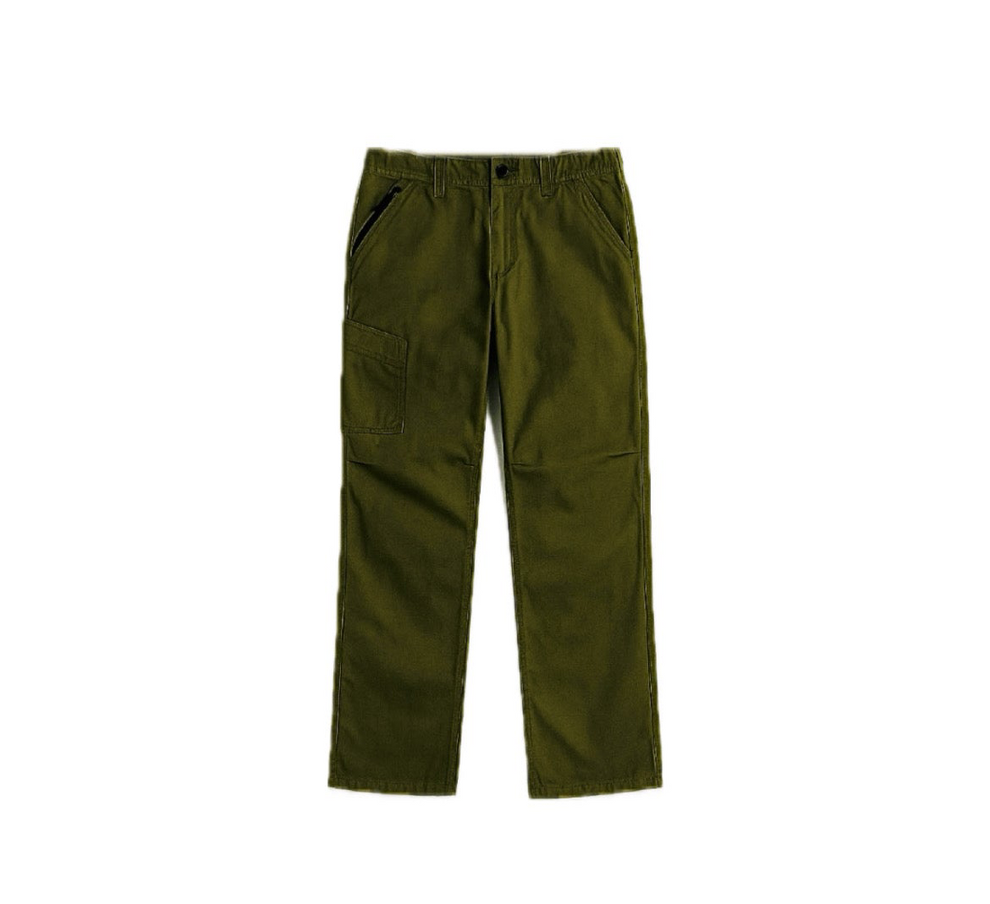 Army Green Cotton Pants