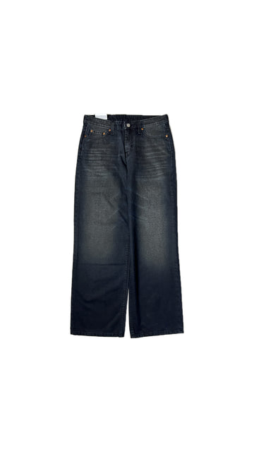 Faded wide leg jeans