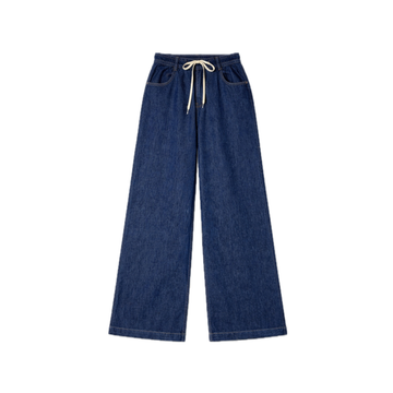 Drawstring Core Blue Wide Trouser 26