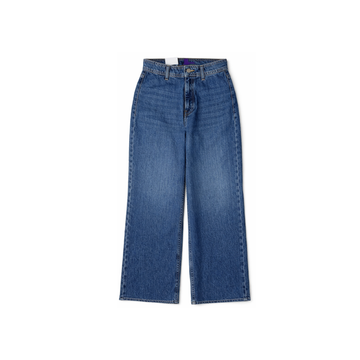 Extra Wide Solid-Blue Jeans 28