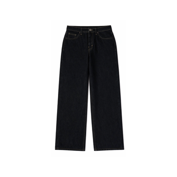 Unisex Basic Black Baggy Jeans 26,28