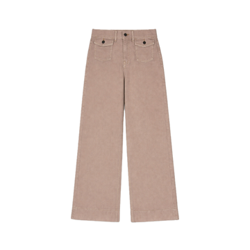 Trendy Women Pink Wide Leg Pocket Jeans 28