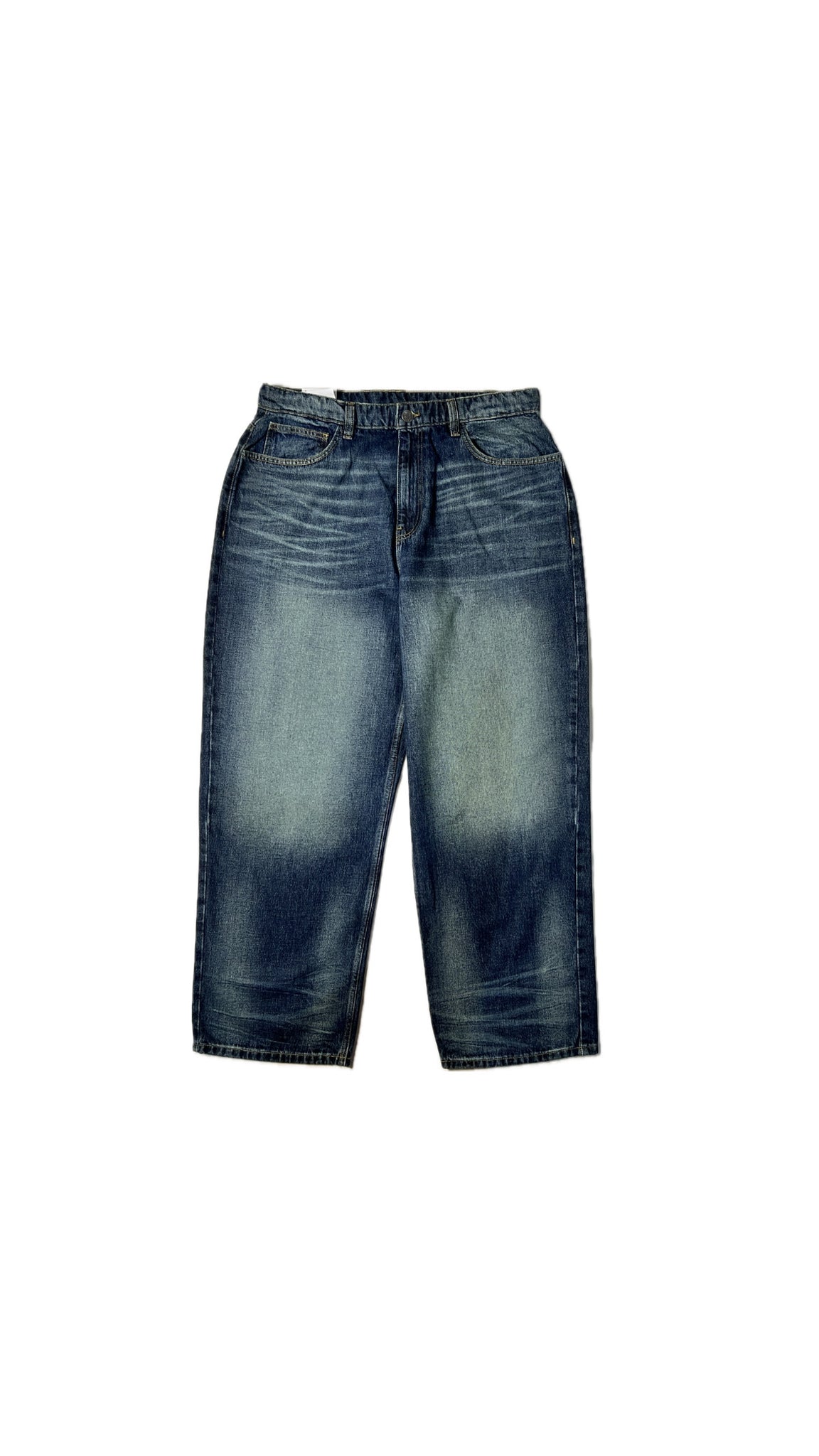 Unisex faded wide leg