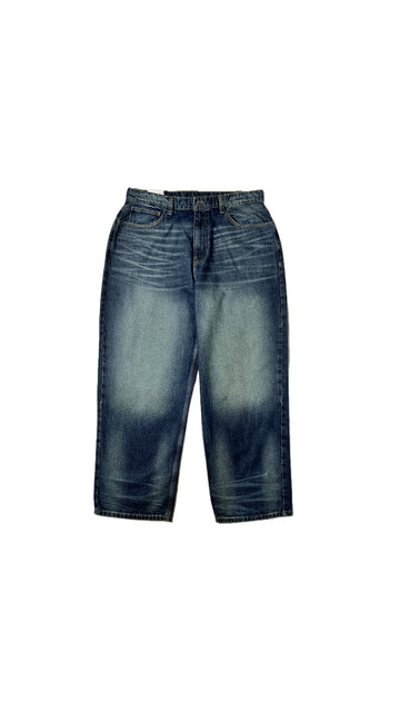 Unisex faded wide leg