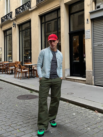 Army Green Cotton Pants