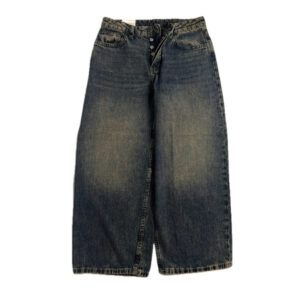 Genzee Faded Wide-Leg Jeans