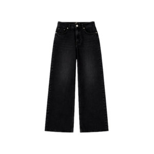 Genzee Unisex Pure-Black Jeans